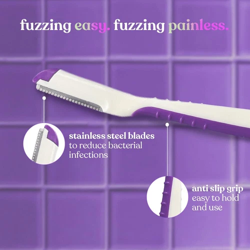 Bombae Face Razor For Women Facial Hair InstantGlow & Painless Hair Removal 3 pc - Picture 4 of 5