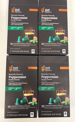 Good & Gather Signature Peppermint Expresso 40 Capsules  Nespresso. Exp. 10/25