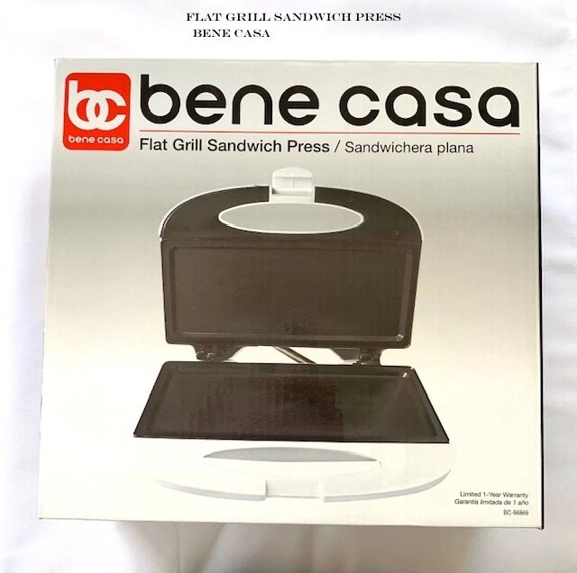 Flat Grill Sandwich Press/ Sandwichera Plana BENE CASA
Opens in a new window or tab