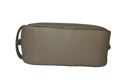 Trousse De Toilette Paul Smith Pour Homme - Cuir Texturé Rayé, Couleur Kaki - Neuf, Fabriqué En Thaïlande