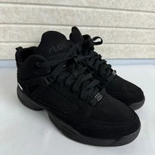 Fubu Men's Triple Black Knight Athletic Sneakers Mid High Basketball Shoes 7