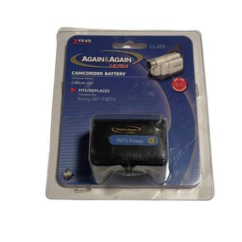 Again & Again Ultra Camcorder Akku passend für Sony NP-FM70 - schwarz