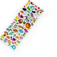 NEW 3D Scrapbooking Sticker DIY Diary Planner Decor Fun Cartoon Zoo Animals