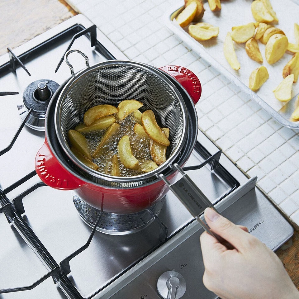 LE CREUSET Every Colander For Cocotte Every Pot 18cm Fryer & Steamer CBP - Photo 4/4