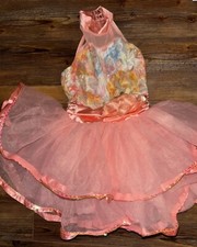 Weissman Dance Costume Dress Child Size XS W/ Sequins