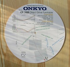 Onkyo CP-1050 Custom Designed Tonearm Cartridge Stylus Alignment Protractor