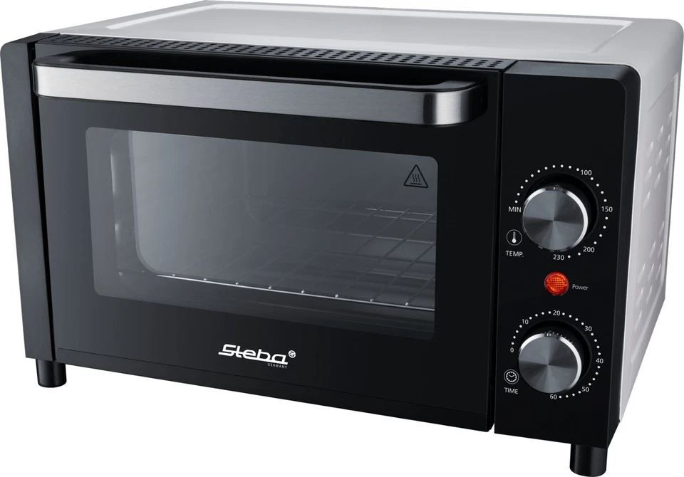 Steba KB A9 Edelstahl-Backofen, 9l, Energieeinsparung, 2 Einschubebenen, Timer - Bild 3 von 4