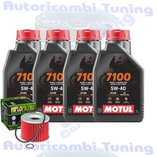 Kit De Vidange Huile Motul 7100 5W40 + Filtre Pour Kawasaki ZX750 H2 ZXR750 1990