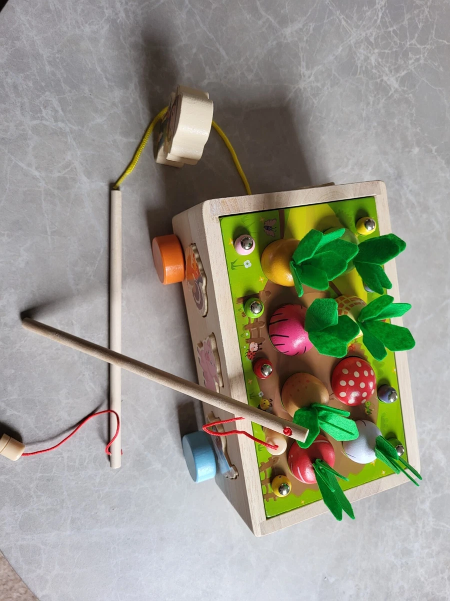 Wooden block push best sale along