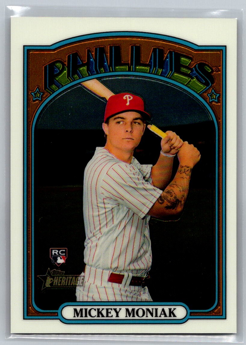 2021 Topps Heritage Chrome Mickey Moniak Rookie /999 Philadelphia Phillies #653