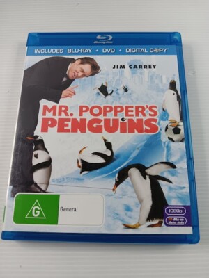 Mr. Poppers Penguins - Jim Carrey - Blu-Ray - + dvd + digital copy - Region 4PAL
