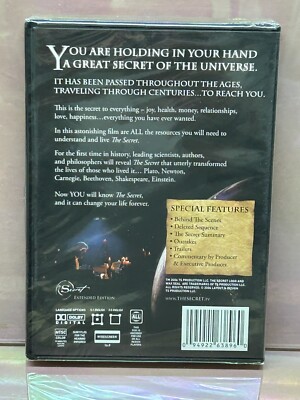 THE SECRET DVD Extended Edition 2006 Features Rhonda Byrne Bob