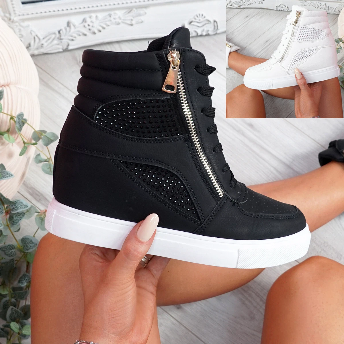 UNISEX WEDGE ANKLE SNEAKERS | CartRollers ﻿Online Marketplace Shopping  Store In Lagos Nigeria