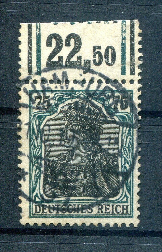 DrGermania 104a Wor Bordure Supérieure Timbré (H2498 eBay