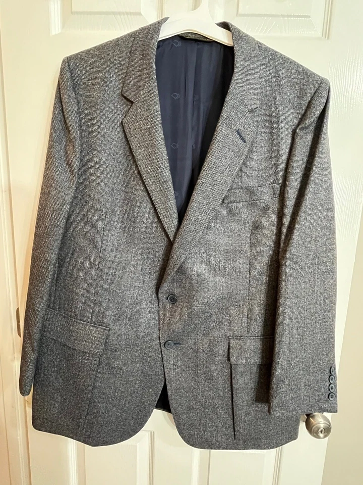 Blazer vintage Christian Dior Monsieur Diamonds, para hombre 100 % lana, gris, talla L Foto 3 de 4