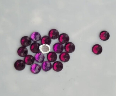 100 Strass/Glitzer/Schmucksteine, No Hotfix,Fb. (2) Light Burgundy,SS10 2,8-3 mm