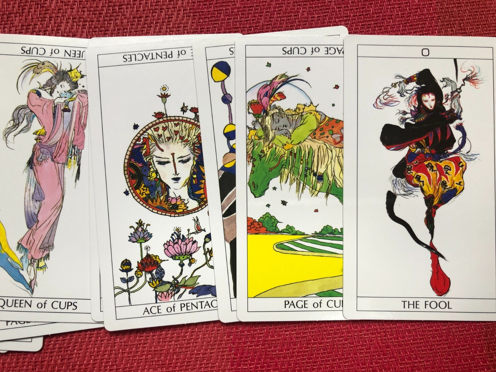 Yoshitaka Amano Tarot Fortune to Hold Happiness Deck 78 Cards Art Book