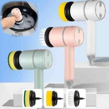 Electric Cleaning Brush USB Rechargeable Electric Rotary Scrubber Cleaning Tool