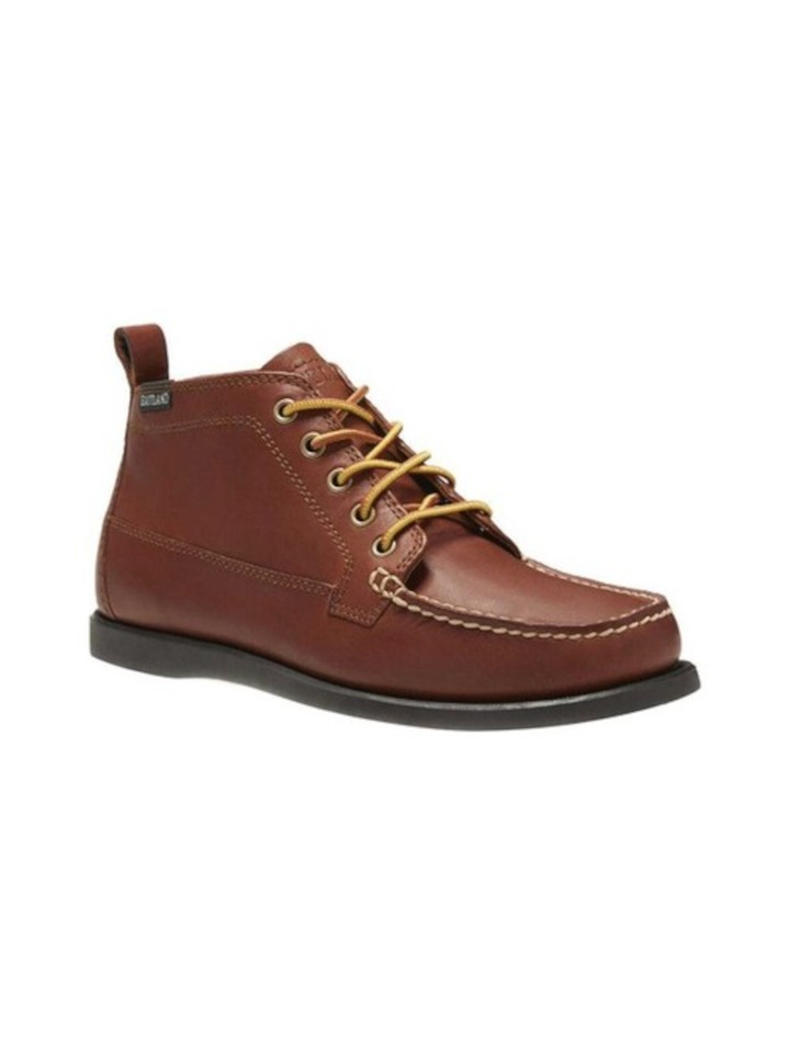 EASTLAND Mens Brown Shock Absorbing Seneca Round Toe Leather Chukka