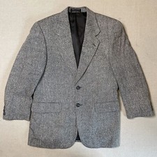 Bert Pulitzer silk Blazer Jacket Mens 40 Single Breasted Herringbone Sport Coat