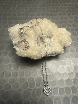 Lia Sophia Silver Tone Arrow Necklace