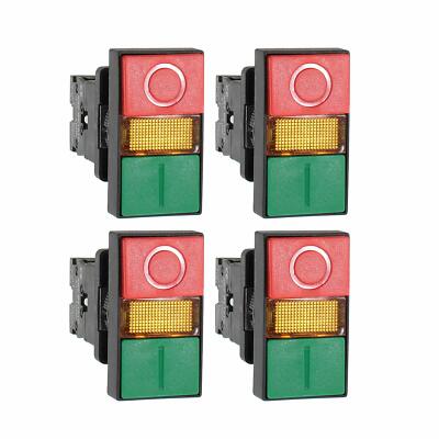 Shopcorp Double Head Push Button with Signal Lamp   On/Off Start/Stop Switch