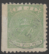 1878 Fiji  SC#41  USED 🔥 PERF 10X10 /CD:MR.05.1890 🔥 ERROR PERF VF