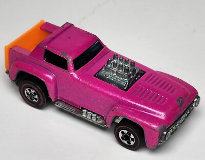 Hot Wheels Red Line Short Order Pink Shell Promo Mattel 1970 Hong Kong Pat Pend 