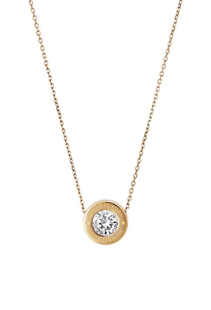 Buy Michael Kors Women Custom Kors Rose Gold Sterling Silver Necklace  Online - 899223 | The Collective