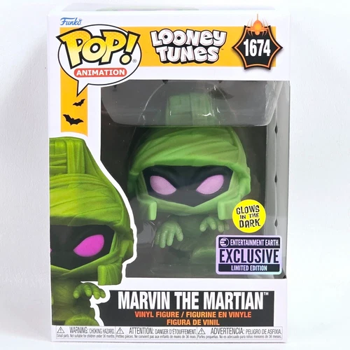 Funko Pop! Animation Marvin The Martian #1674 Glow In The Dark Limited Edition