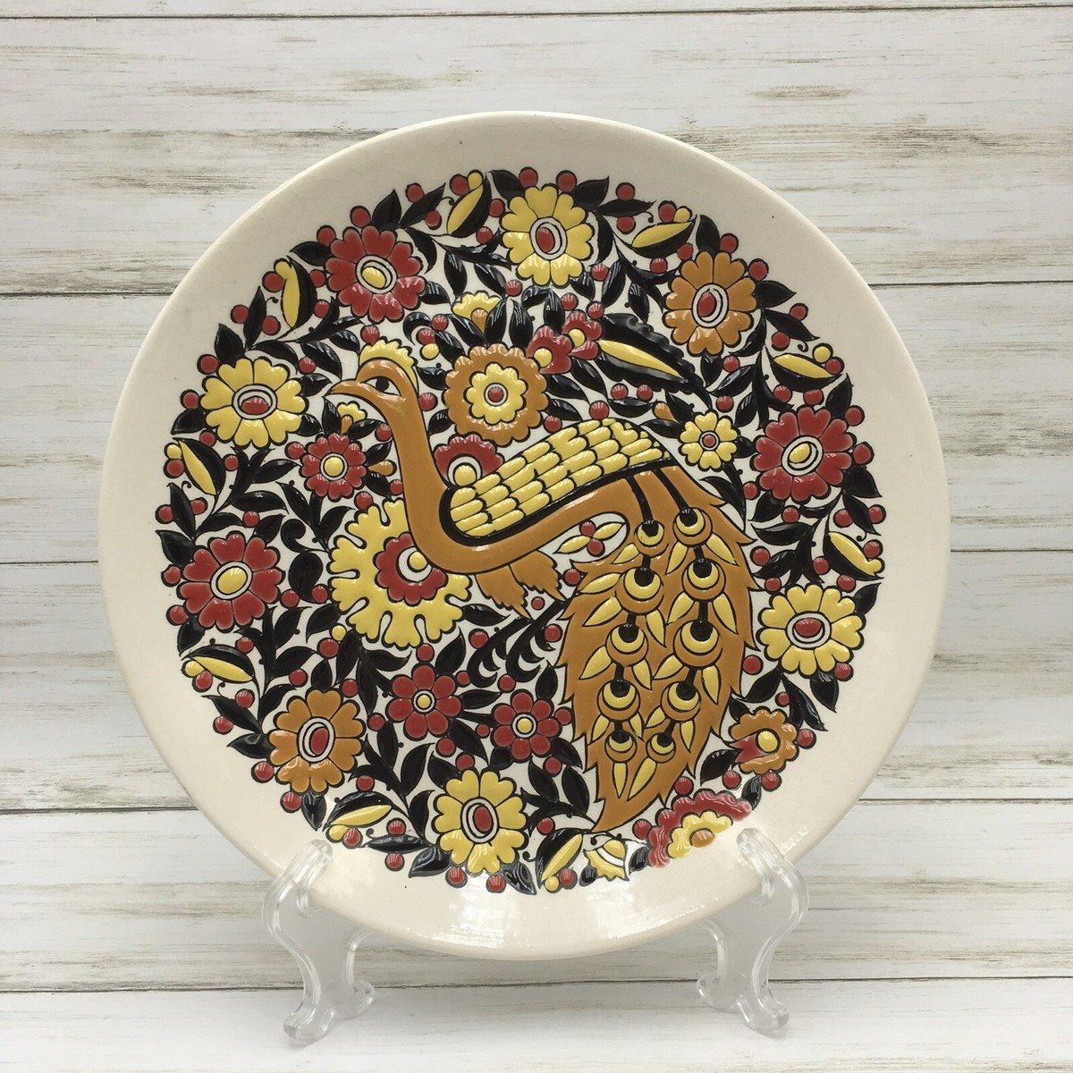 ヴィンテージTassoulisギリシャ セラミック製壁掛けプレート