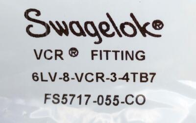 X3 New Swagelok 6lv 8 vcr 3s 8tb7 Fitting 1/2 In. Vcr X 1/2 X 0.049 in
