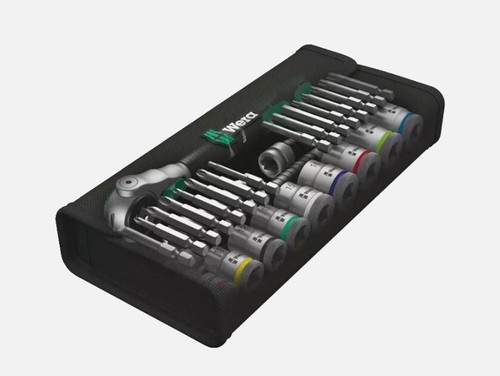 Wera Zyklop Knarren-Sets – 1/4", 3/8", 1/2" Antrieb, metrisch, 27–29-teilig - Bild 6 von 13