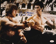 Chuck Norris Signed 11x14 Way of the Dragon Beckett