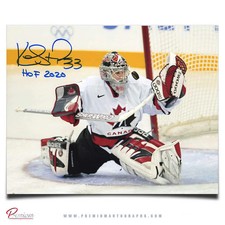 Kim St. Pierre Team Canada Signed 8x10 Photo Glove Save w/ HOF 2020 Inscription