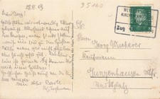 723939) DR Bahnpostkarte Weissenstein - Kirchenlamitz Zug 48 von 1929