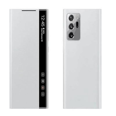Mirror Smart View Flip Case For Galaxy Note 20 Ultra Phone LED Cover S-View Case