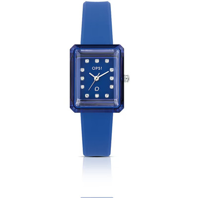 Ops Objects Rare OPSPW955 rechteckig blau elektrisch Steine