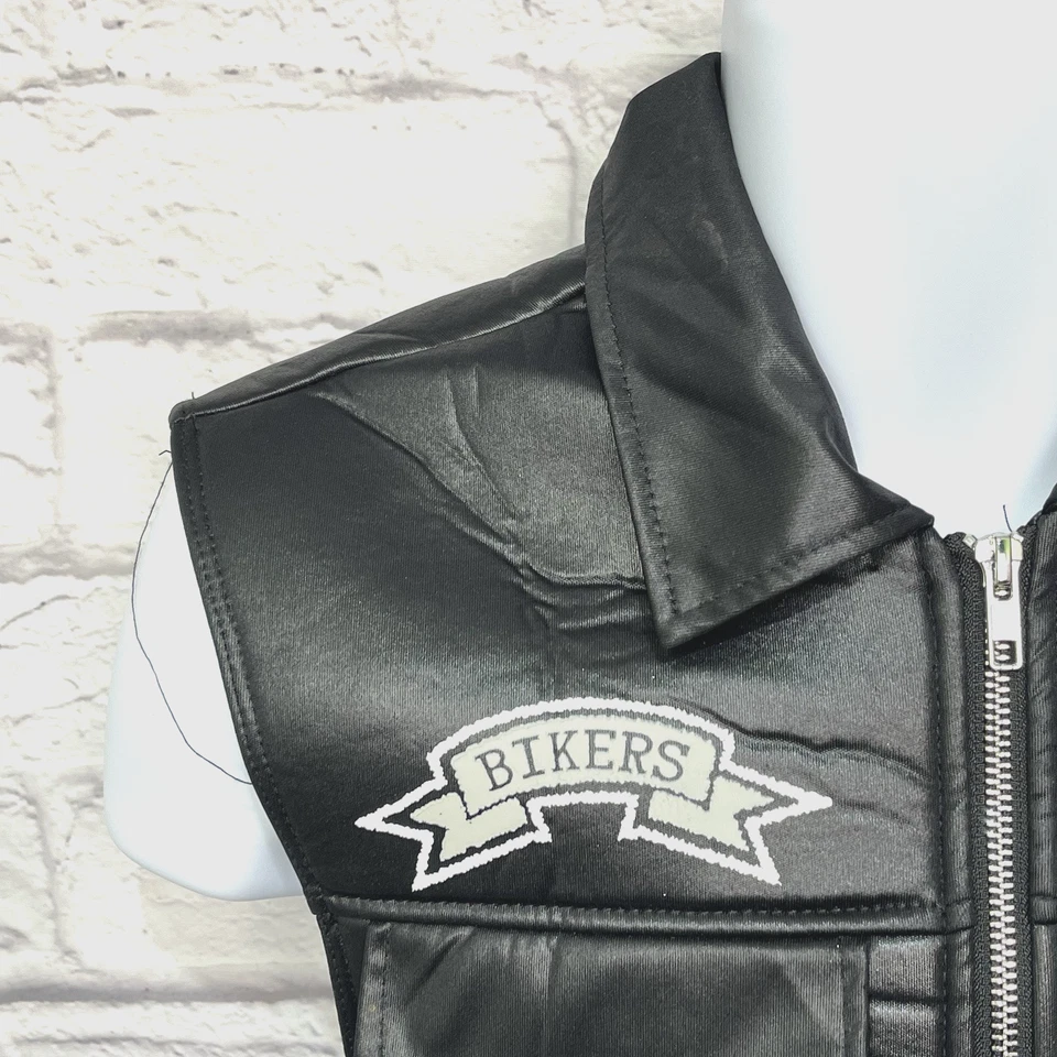 California Costumes Small Biker Vest with Cap Handkerchief & Sleeve Halloween - Image 3 of 4