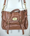 Mulberry Alexa Handbag Shoulder Bag Brown Leather Satchel Bag Crossbody