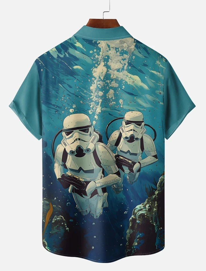 Futuristic Combat Hawaiian Shirt