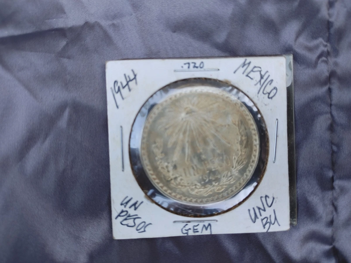 1 Peso 1944 Year Silver Mexican Coins (1905-Now) for sale | eBay