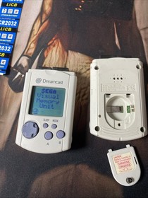 Lot of 2 Sega Dreamcast VMU's (HKT-7000) w/ NEW BATTERIES