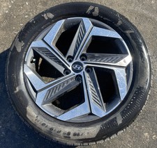 22-24 HYUNDAI TUCSON 19x7.5 5 SPLIT SPOKE ALLOY WHEEL W/TIRE (ONLY#1) # 106108