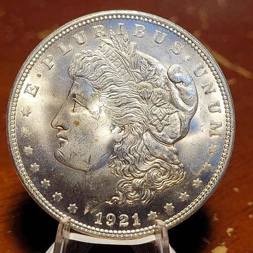 1921 P MORGAN SILVER DOLLAR 90% Silver SHARP BU UNCIRCULATED COIN