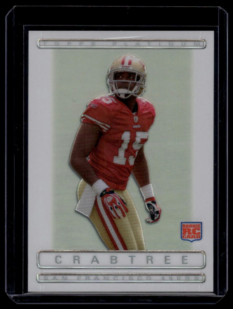 2009 Topps Platinum #131 Michael Crabtree Rookie White Refractors #/499