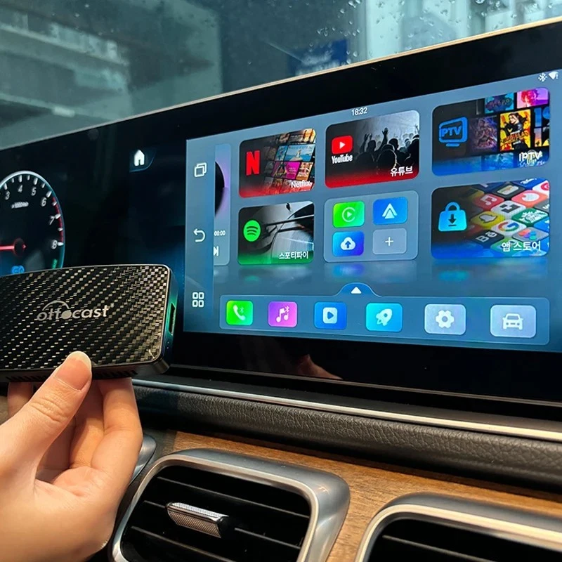 Ottocast Play2video Pro Carplay Android Adattatore Auto Wireless Youtube Netflix - Immagine 3 di 4