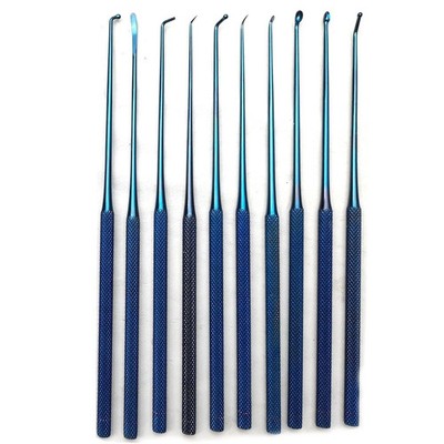 Rhoton Micro Dissectors 20 Pcs Blue Coated Neurosurgery Instruments A+ Quality