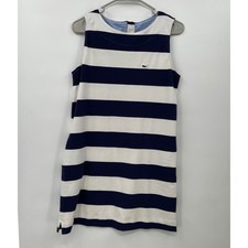 Vineyard Vines for Target Striped Sleeveless Dress Navy White - Small