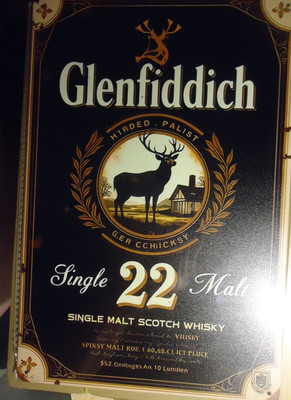 GLENFIDDICH WHISKY  Retro Blechschild 30 x 20 cm